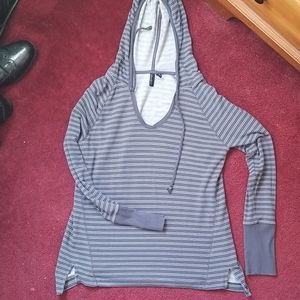 Hooded top.  Super comfy with leggings.